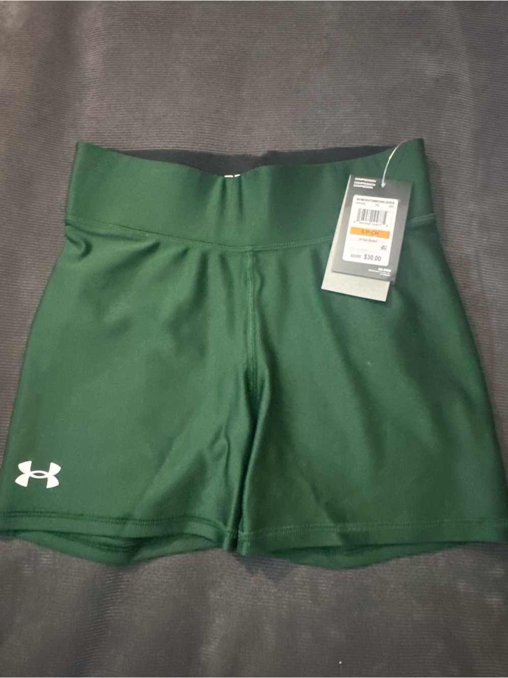 Under Armour Women's Dark Green Training Compression Shorts